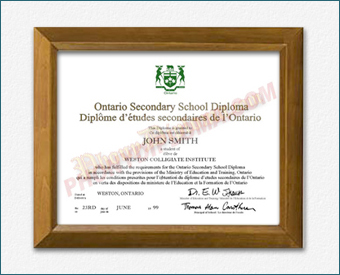 High School Diploma, Canada Design #1 HS Can 1 D